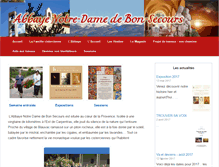 Tablet Screenshot of abbaye-blauvac.com